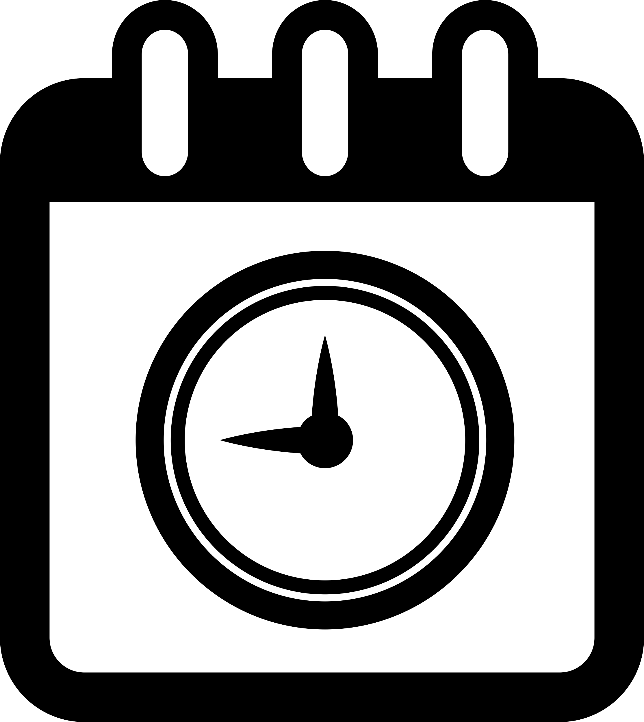 Calendar Page With Circular Clock Symbol Sketch Style Svg Vector Free Vectors